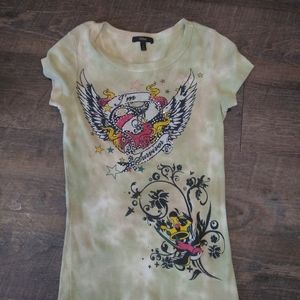 I'm a Survivor Reba distressed look sequin top